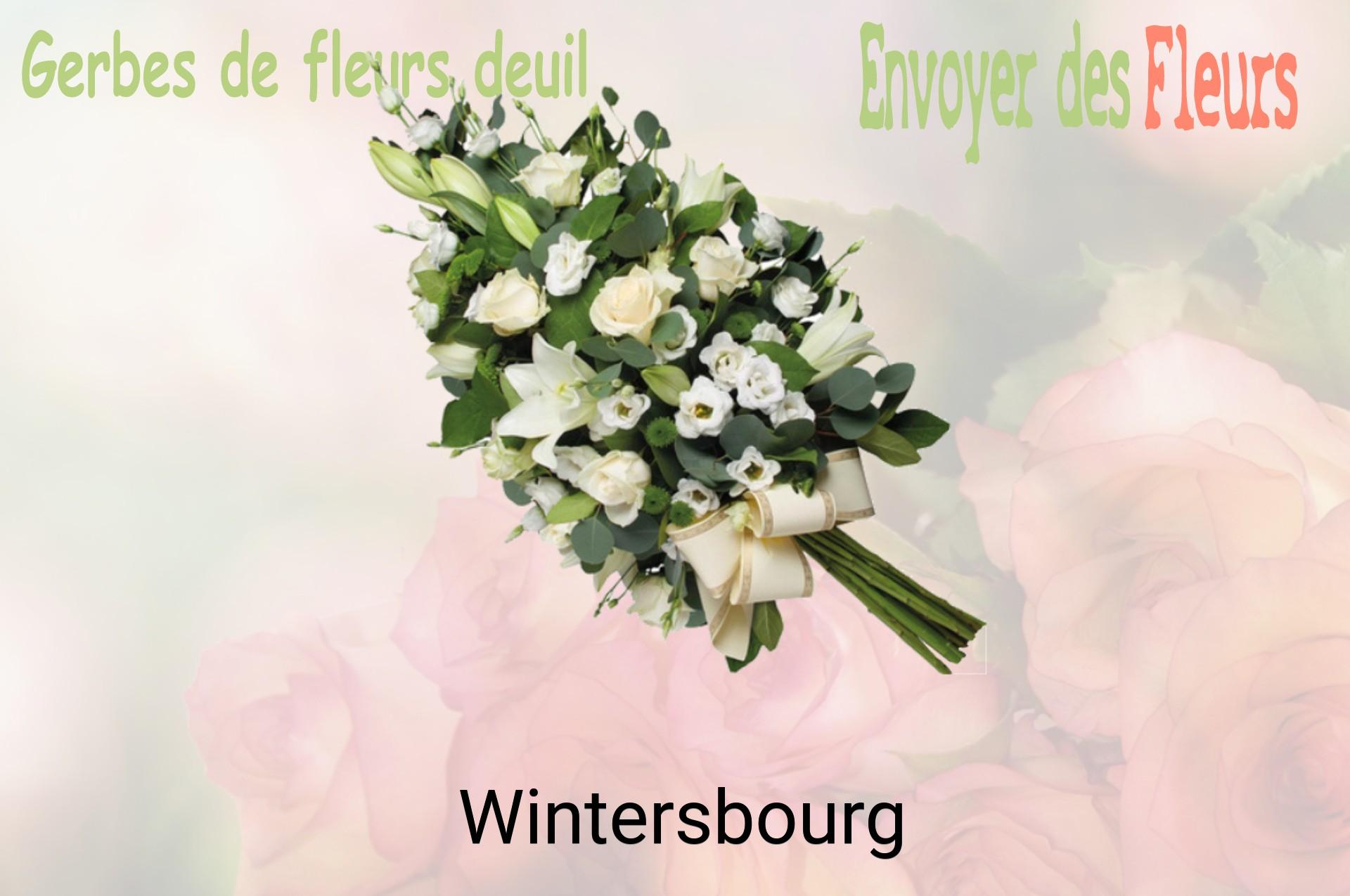 Gerbe de fleurs de deuil livrée à Wintersbourg